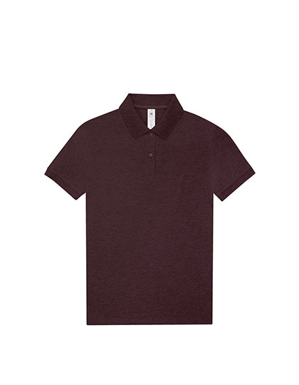 B&C My Polo 210 Damen – Heather Burgundy – blanko