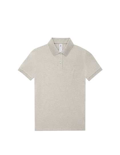 B&C My Polo 210 Damen – Heather Grey Fog – blanko