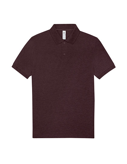 B&C My Polo 210 Herren – Heather Burgundy – blanko