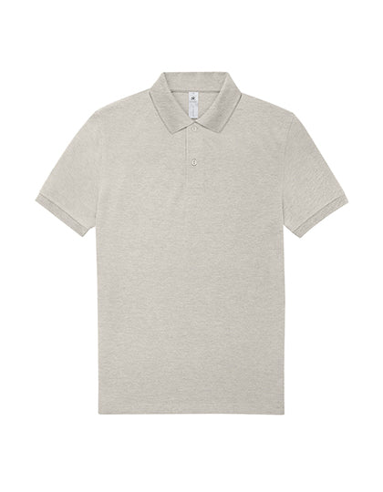 B&C My Polo 210 Herren – Heather Grey Fog – blanko