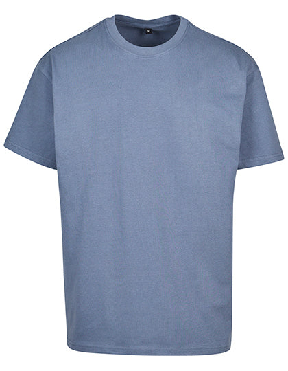 BY102 Heavy Oversize Tee – Vintage Blue – Vorderseite