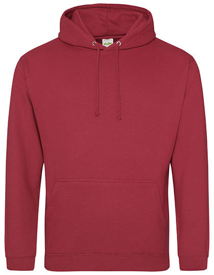 JH001 College Hoodie – Brick Red – Vorderseite