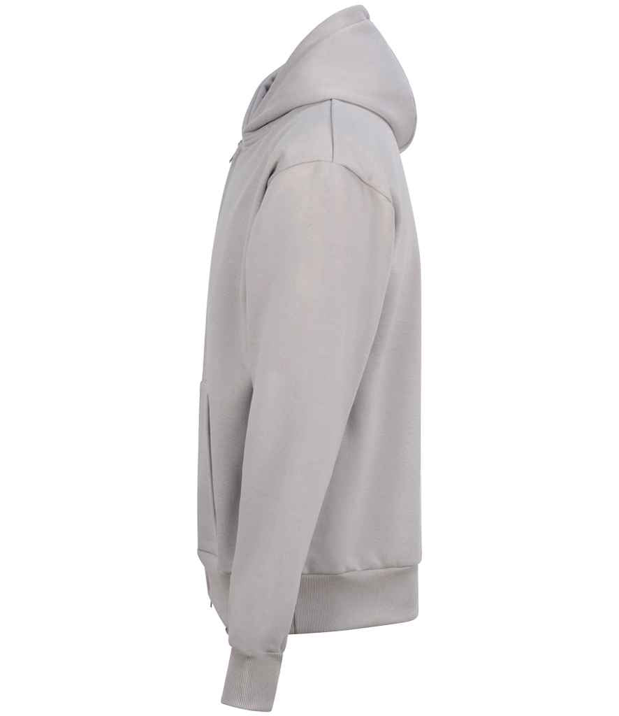 JH125 Zip-Hoodie in Natural Stone – Seitenansicht ohne Druck